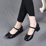 Zingj Head Flat Shoes Women's Shoes 2023 Spring And Summer New Comfortable Low-Heeled Doll Shoes Velcro Round Buckle Shallow