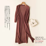 Zingj Women Long 2024 New Women's Spring Summer Over The Knee Coat Loose Thin Simple Outside-Outfit