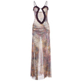 Autumn Fashion Trend Women's New Slings Wood Ear Print Loose Umbilly