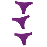 Seamless Panties Women Briefs Nylon Ultra-thin G-string Thongs Low Rise Lingerie Ice Silk Briefs Lady Underwear Plus