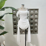 French Niche Pure Desire To Wipe The Chest Shoulder Folded Ribbon Bag Hip