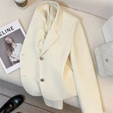 Zingj 2024 New Orange Short Style Small Suit Jacket Female Temperament Show Thin Casual Commuter Wind Jacket