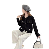 Autumn And Winter New Imitation Mink Velvet Thickening Temperament, Small Fragrance Style, Fashionable Knitted Cardigan Jacket