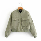 New Fall / Winter 2024 New Women's Street Fashion Pilot Padded Jacket W041 7218-Outfit