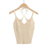Knit Double Strap Top-Outfit