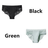 Women's Invisible Underwear Panties Intimate Briefs For Women Sexy Transparent Floral Lace Panties Seamless Panty