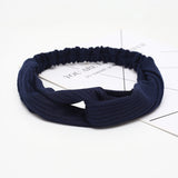 Headband Cross Top Knot Elastic Hair Bands Soft Solid Color Girls Hairband Hair Accessories Twisted Knotted