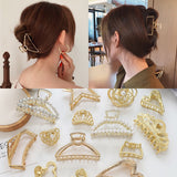 Woman Metal Hair Claws Hair Accessories Chic Barrettes Hair Clips Hairpins Ladies Hairgrip Headwear Girls Ornaments