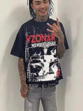 Street Printed Large T-Shirt Gothic 2025 Graphics T-Shirt Y2k Blouse Armed Gothic Men's Short Sleeves 211-1-Outfit