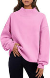 Fashion Casual Velvet Dress Women's Thick Half-High Collar Loose Women's Clothing In Autumn And Winter