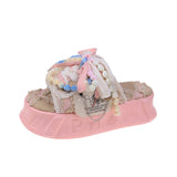 Celebrity Beach Slippers Children Summer Wear 2025 New Versatile Flip-Flops Bow