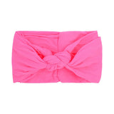 New Braided Nylon Baby Headbands For Girls Twisted Top Cross Knot Headwraps Turban Elastic Soft Hairbands Hair