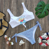 Bikinis 2021 New Print Brazilian Bikini Set Thong Swimwear Women Swimsuit Push Up Bathing Suit Beachwear Biquini