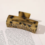 Women Girls Acetate Hair Clips Leopard Print Hair Claws Headband Hair Crab Clamp Square Claw Clip Hairpins Hair