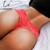 Sexy Panties Women Lace Low-waist Briefs Female Breathable Embroidery Underwear Transparent G String Underpant