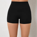 Zingj Hip Lift Yoga Shorts Stretch High-Waist Running Fitness Shorts Tight Seamless Sports Shorts Women-Outfit