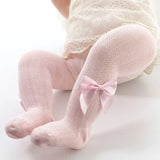 to 6 Years Summer Knitted Mesh Pantyhose For Princess Ultrathin Breathable Large Bowknot Tights For Girls Cotton Kids