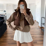 Parkas Jackets Women Luxury Coats Winter 2022 Sleeveless Puffer Vests Female Clothing Elegant Ladies