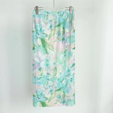 Folds 2025 Spring And Summer New High-End Slimy Skirt Design Dopamine Broken Flower Wrinkles Half