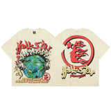 New Chao Brand Men's And Women's T-Shirts Cotton Casual Loose Fitting Summer Short-Sleeved Graphic T-Shirts Short-Sleeved