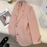 Zingj 2024 New Orange Suit Jacket Female Retro British Style Advanced Design Sense Versatile Small Suit