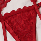 Red Strappy 3-piece Set-Outfit
