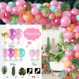 Silver Macaron Birthday Balloon Garland Arch Kit Party Foil Metal Balon Weding Baby Shower Birthday Party Decor Kids