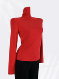Zingj West Sister With The Same Wine Red Short-Sleeve T-Shirt Female Shoulder Chic Beautiful Small Shirt This Life Year Slim