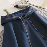 Zingj Design Sense Hoodies Women Casual Fashion Hoodie Autumn Winter Plus Velvet Thick Niche Embroidered Hooded Jacket Trend 2101 1215-1-Outfit
