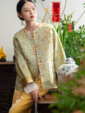 Chinese Heavy Industry Woven Gold Song Brocade Coat 2024 Spring New Fashion Retro Plate Buckle Jacquard Tang