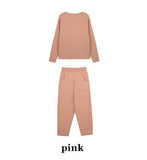 Sweater Two Piece Knitted Pants Sets Slim Tracksuit Christmas Spring Autumn Fashion Sweatshirts Sporting Suit