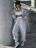Zingj Cardigan Suit Women's 2024 New Sports Casual Cardigan Hoodie