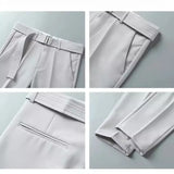 Trousers Men's Spring And Summer Nine-Point Trousers Men's Business Nine-Point Trousers Casual Is Decorating Straight Pants