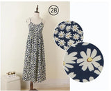 Summer Women Sleeveless Spaghetti Strap Long Dress Mori Girls Beach Floral Dress Retro Dress vestidos longos de
