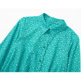 Print Crop Top Women Cropped Button Up Shirt Women Collared Long Sleeve Shirts And Blouses Woman Streetwear Summer