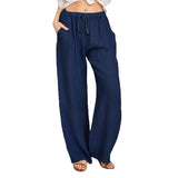 Blended Women's Plus Size Loose Cotton Linen Casual