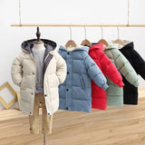 Coat Winter Teenage Baby Boys Girls Cotton-padded Parka & Coats Thicken Warm Long Jackets Toddler Kids