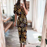 Short Sleeve Spring Dresses Fashion Summer Turn-down Collar Women Party Dress Elegant Button Office Lady Shirt