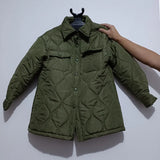 Casual Winter Jacket Women Cotton-Padded Quilted Coats Parka Jacket Padded Parkas Warm Stand Collar With Button Pockets