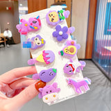 New Girls Cute Silica Gel Cartoon Princess Hairpins Lovely Hair Ornament Barrettes Hair Clips Fashion Hair