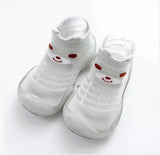 Spring Leopard Soft Bottom Non-Slip Floor Socks Solid Color Toddler Girl Boy Shoes With Transparent Rubber Soles Kid