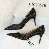 Zingj Sexy Nightclub Show Thin High Heels Women's Shoes With High Heels Fashion