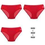 3PCS/Set Women Panties Sexy Mesh Lingerie Transparent Female Underwear For Woman Low-Rise Underpant Girls Panties