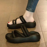 Zingj New Pregnant Women Step On Excrement Slippers Female Summer Wear Platform Beach Sandals Fashion Women