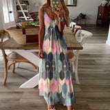 Sleeve Women's Summer Casual Printed Camisole Long