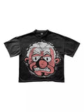 Men's T-Shirt Y2K Harajuku Animation Printing T-Shirt Fashion Brand Oversized Short-Sleeved