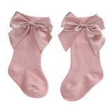Baby Girls Socks New Kids Socks Toddlers Girls Big Bow Knee High Long Soft Cotton Lace Baby Socks Children Socks