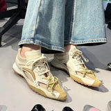 Casual Sneakers 2025 New Asymmetrical Tongue Boxing Shoes Female Height Display Legs Fine Training