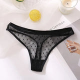 Transparent Lace G-String Sexy Panties Women Underwear Pantys Low-Waist Female Underpants Mesh Perspective Briefs