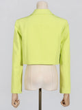 Zingj Casual Style Suit 2024 Summer New V-Neck Cardigan Short Suit High Waist Straight Leg Trousers Two-Piece